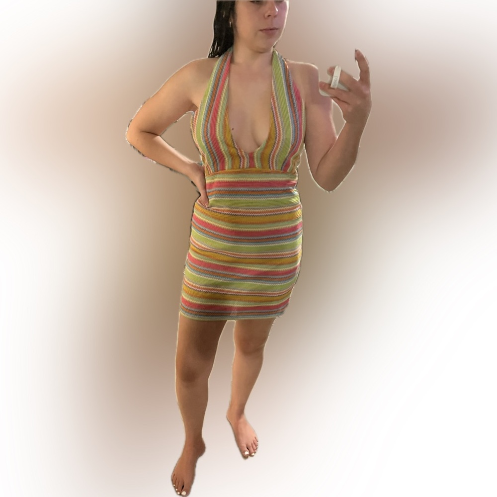 Halter crotchet dress